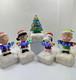 Lot De 5 Peanuts 2015 Lightup No&euml;l Snoopy Spectacle Lumineux Et Musique Sans Fil Test&eacute;