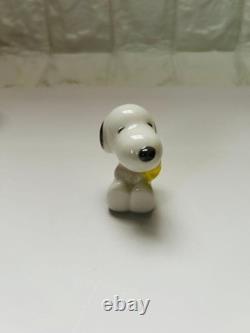 Lot de 8 mini figurines en céramique Peanuts Snoopy Charlie Brown Japon
