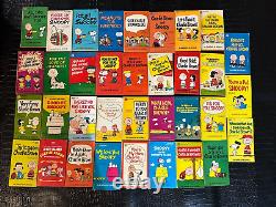 Lot de livres de poche Charlie Brown Snoopy Peanuts Vintage x 35 (HAUTE QUALITÉ) NBS-F