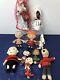 Lot Vintage De Poupées De Poche Peanuts Charlie Brown Snoopy Des Années 1960 Linus Lucy #m2