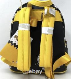 Loungefly Peanuts Snoopy Woodstock Charlie Brown Mini Sac à Dos Noir Jaune NWT