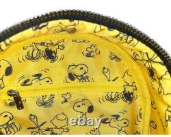 Loungefly Peanuts Snoopy Woodstock Charlie Brown Mini Sac à Dos Noir Jaune NWT