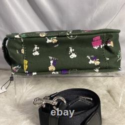 MARC JACOBS x Peanuts Sac Photo en Toile Verte RARE Snoopy Charlie Brown 20