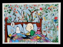 MORT NYC Édition Signée GRAND Tirage Encadré 16x20in COA SNOOPY CHARLIE BROWN FL