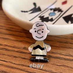 Magnifique pendentif broche Zuni Charlie Brown Snoopy 1,57 x 0,86 pouces en provenance du Japon