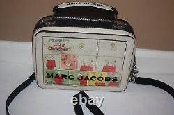 Marc Jacobs PEANUTS Snoopy Charlie Brown Bande Dessinée Le sac à main The Box Utilisé une fois