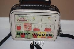 Marc Jacobs PEANUTS Snoopy Charlie Brown Bande Dessinée Le sac à main The Box Utilisé une fois