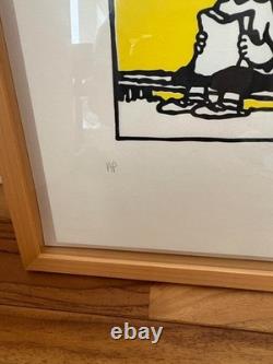 Mark Drew Snoopy Sérigraphie Charlie Brown Pop Art Édition Limitée Jaune Du Japon