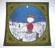 Marq Spusta Sérigraphie A Charlie Brown Christmas Green Ed. Oiseaux Snoopy Mint