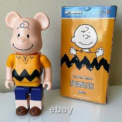 Medicom Bearbrick Snoopy Peanuts Charlie Brown Yellow 400% Be@rbrick Rare Htf