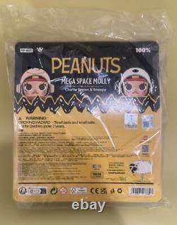 Molly Espace Méga Popmart 100% Charlie Brown & Snoopy Authentique NOUVEAU