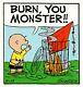 Mondo Peanuts Burn Monster Snoopy Art Print Charles Schulz Affiche Charlie Brown
