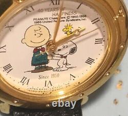Montre 40 ans de bonheur Snoopy Charlie Brown Peanuts Citizen Vega 1990