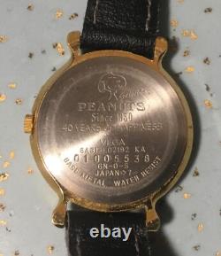 Montre 40 ans de bonheur Snoopy Charlie Brown Peanuts Citizen Vega 1990