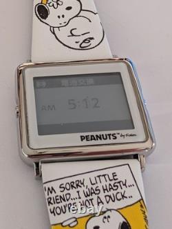 Montre Epson Smart Canvas Snoopy & Charlie Brown Batterie Neuve Morte