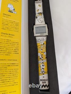 Montre Epson Smart Canvas Snoopy et Charlie Brown Nouvelle Batterie Morte