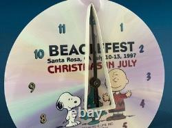 Montre Murale Édition Limitée Beaglefest Peanuts Snoopy Charlie Brown 1997 21,5 cm