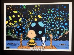 Mort NYC Impression signée à la main Encadrée 16x20 pouces COA SNOOPY CHARLIE BROWN FL