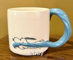 Mug en céramique 3D Hallmark Peanuts Snoopy Linus Couverture Bleue 16 oz. RARE