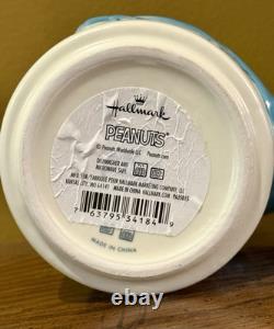 Mug en céramique 3D Hallmark Peanuts Snoopy Linus Couverture Bleue 16 oz. RARE