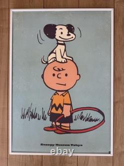 Musée Snoopy Tokyo Affiche A2 Snoopy et Charlie Brown des années 50 Cadre limité