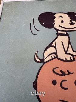 Musée Snoopy Tokyo Affiche A2 Snoopy et Charlie Brown des années 50 Cadre limité
