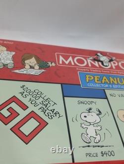 NOUVEAU ! Édition Collector 2002 PEANUTS MONOPOLY Hasbro Snoopy Charlie Brown scellé