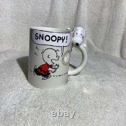 NOUVEAU Mug suspendu avec poignée Snoopy 3D Charlie Brown Peanuts NWT Hallmark