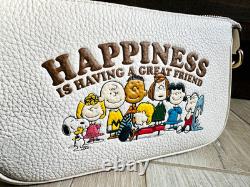 NOUVEAU Sac en cuir Nolita Coach x Peanuts Charlie Brown Snoopy Friends CMB76, NWT
