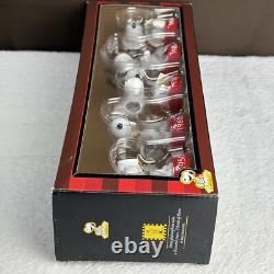 NOUVEAU avec ÉTIQUETTES ! Snoopy Alors et Maintenant Peanuts Figurines de Décoration de Noël en 5 pièces RARES