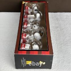 NOUVEAU avec ÉTIQUETTES ! Snoopy Alors et Maintenant Peanuts Figurines de Décoration de Noël en 5 pièces RARES