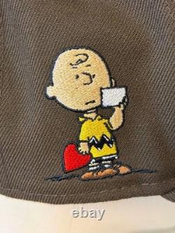 New Era x Peanuts Édition limitée casquette de golf Snoopy Charlie Brown 7 5/8 marron