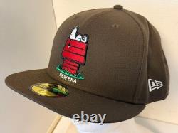 New Era x Peanuts Édition limitée casquette de golf Snoopy Charlie Brown 7 5/8 marron