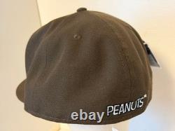 New Era x Peanuts Édition limitée casquette de golf Snoopy Charlie Brown 7 5/8 marron
