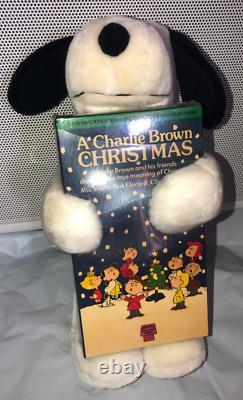 Noël avec Charlie Brown VHS scellée 1987 Arachides et Snoopy 1968 11 pouces peluche RARE