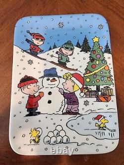 Noël avec Charlie Brown collection de quatre assiettes Danbury Mint. Peanuts