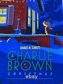 Noël de Charlie Brown Durieux Édition Limitée Imprimé Peanuts Snoopy Pas Mondo 350 $