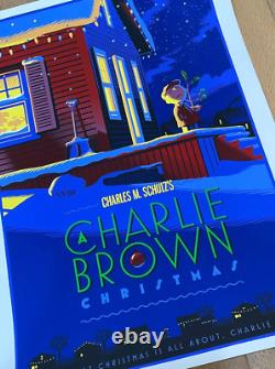 Noël de Charlie Brown Durieux Édition Limitée Imprimé Peanuts Snoopy Pas Mondo 350 $