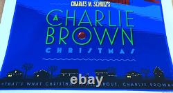 Noël de Charlie Brown Durieux Édition Limitée Imprimé Peanuts Snoopy Pas Mondo 350 $