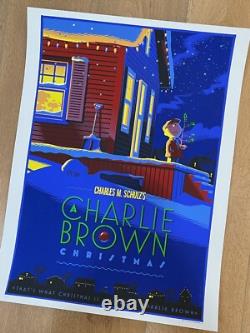Noël de Charlie Brown Durieux Édition Limitée Imprimé Peanuts Snoopy Pas Mondo 350 $