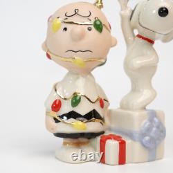 Ornement Lenox Peanuts Snoopy Tu es un arbre de Noël Charlie Brown avec boîte