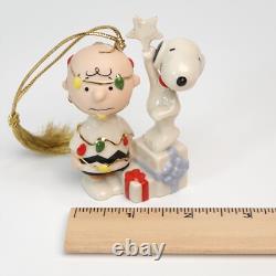 Ornement Lenox Peanuts Snoopy Tu es un arbre de Noël Charlie Brown avec boîte