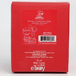 Ornement Lenox Peanuts Snoopy Tu es un arbre de Noël Charlie Brown avec boîte