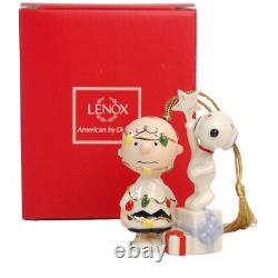 Ornement Lenox Peanuts Snoopy Tu es un arbre de Noël Charlie Brown avec boîte