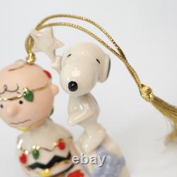 Ornement Lenox Peanuts Snoopy Tu es un arbre de Noël Charlie Brown avec boîte