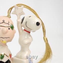 Ornement Lenox Peanuts Snoopy Tu es un arbre de Noël Charlie Brown avec boîte