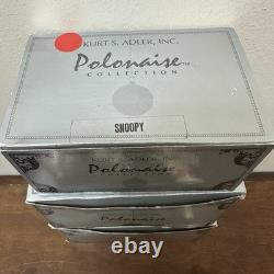 Ornement Polonais Kurt Adler Peanuts Lucy Snoopy Charlie Brown Woodstock Lot de 4