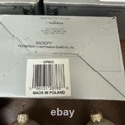 Ornement Polonais Kurt Adler Peanuts Lucy Snoopy Charlie Brown Woodstock Lot de 4