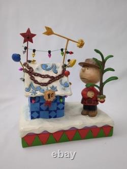 Ornement de Noël Jim Shore Peanuts Charlie Brown 4057673 Maison de Snoopy