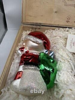 Ornement en bois Peanuts Polonaise Kurt Adler Charlie Brown Snoopy Woodstock Boîte